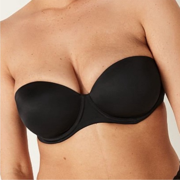 PINK Victoria's Secret Multi-Way Demi Bra Black 36B - Picture 2 of 10